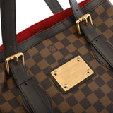 LOUIS VUITTON ルイヴィトン ダミエ ハムステッド MM ブラウン N51204 レディース ダミエキャンバス トートバッグ Aランク 中古 銀蔵