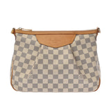 LOUIS VUITTON ルイヴィトン ダミエアズール シラクーサ PM ホワイト N41113 レディース ダミエアズールキャンバス ショルダーバッグ ABランク 中古 銀蔵