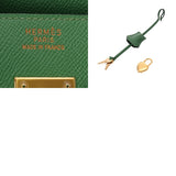 HERMES エルメス バーキン 35 グリーン □B刻印(1998年頃) ユニセックス クシュベル ハンドバッグ ABランク 中古 銀蔵