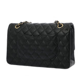 CHANEL シャネル マトラッセ Wフラップ チェーンショルダー 25cm ブラック A01112 レディース ラムスキン ショルダーバッグ Aランク 中古 銀蔵