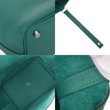 HERMES エルメス ピコタン ロック PM エクラ ヴェールヴェローヌ/ブルーノール D刻印(2019年頃) レディース トリヨンクレマンス ハンドバッグ Aランク 中古 銀蔵