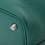 HERMES エルメス ピコタン ロック PM エクラ ヴェールヴェローヌ/ブルーノール D刻印(2019年頃) レディース トリヨンクレマンス ハンドバッグ Aランク 中古 銀蔵