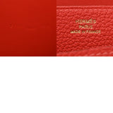 HERMES エルメス ドゴンロング ルージュピヴォワンヌ T刻印(2015年頃) ユニセックス トゴ 長財布 Aランク 中古 銀蔵