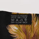 HERMES エルメス マキシツイリー BRAZIL ブラック/マルチ レディース シルク100％ スカーフ Aランク 中古 銀蔵