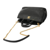 CHANEL シャネル マトラッセ 2WAYトート ブラック レディース キャビアスキン ハンドバッグ ABランク 中古 銀蔵