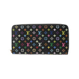 LOUIS VUITTON ルイヴィトン マルチカラー ジッピーウォレット ノワール/グルナード M60243 レディース モノグラムマルチカラー 長財布 Aランク 中古 銀蔵