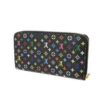 LOUIS VUITTON ルイヴィトン マルチカラー ジッピーウォレット ノワール/グルナード M60243 レディース モノグラムマルチカラー 長財布 Aランク 中古 銀蔵
