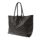 GOYARD ゴヤール サンルイ PM ブラック STLOUIPMLTY01CL01P ユニセックス ゴヤールディンキャンバス/シュヴロッシュカーフ トートバッグ Bランク 中古 銀蔵