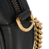 GUCCI グッチ GGマーモント ラウンドミニショルダー ブラック 550154 レディース カーフ ショルダーバッグ ABランク 中古 銀蔵