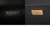 CHANEL シャネル ボーイシャネル チェーンショルダー 25cm ブラック A67086 レディース キャビアスキン ショルダーバッグ Aランク 中古 銀蔵