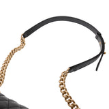 CHANEL シャネル ボーイシャネル チェーンショルダー 25cm ブラック A67086 レディース キャビアスキン ショルダーバッグ Aランク 中古 銀蔵