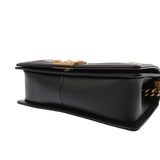 CHANEL シャネル ボーイシャネル チェーンショルダー 25cm ブラック A67086 レディース キャビアスキン ショルダーバッグ Aランク 中古 銀蔵