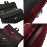 CHANEL シャネル マトラッセ Wフラップ チェーンショルダー 25cm ブラック A01112 レディース ラムスキン ショルダーバッグ Aランク 中古 銀蔵