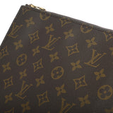 LOUIS VUITTON ルイヴィトン モノグラム ポッシュドキュマン ブラウン M53456 ユニセックス モノグラムキャンバス クラッチバッグ Bランク 中古 銀蔵