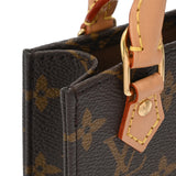 LOUIS VUITTON ルイヴィトン モノグラム プティット サックプラ 新型 ブラウン M81295 レディース モノグラムキャンバス ハンドバッグ Aランク 中古 銀蔵