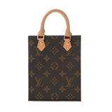 LOUIS VUITTON ルイヴィトン モノグラム プティット サックプラ 新型 ブラウン M81295 レディース モノグラムキャンバス ハンドバッグ Aランク 中古 銀蔵