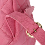 CHANEL シャネル マトラッセ バックパック ピンク レディース キャビアスキン リュック・デイパック ABランク 中古 銀蔵