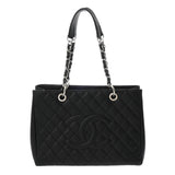 CHANEL シャネル GST グランドショッピングトート ブラック A50995 レディース キャビアスキン トートバッグ ABランク 中古 銀蔵
