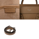 CELINE セリーヌ ラゲージ ナノ 2WAY デューン 189243DRU.03UN レディース ドラムドカーフ ハンドバッグ Aランク 中古 銀蔵