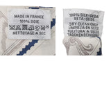 HERMES エルメス ツイリー PHILATELISTE DU ホワイト/マルチ レディース シルク100％ スカーフ Bランク 中古 銀蔵