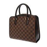 LOUIS VUITTON ルイヴィトン ダミエ トリアナ ブラウン N51155 レディース ダミエキャンバス ハンドバッグ Aランク 中古 銀蔵