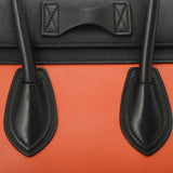CELINE セリーヌ ラゲージ マイクロショッパー トリコロール 189793 レディース スムースカーフ ハンドバッグ ABランク 中古 銀蔵