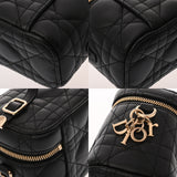 CHRISTIAN DIOR クリスチャンディオール マイクロバニティ ブラック S09350NMJ レディース ラムスキン バニティバッグ Aランク 中古 銀蔵