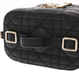 CHRISTIAN DIOR クリスチャンディオール マイクロ バニティ ブラック S09350NMJ レディース ラムスキン バニティバッグ Aランク 中古 銀蔵