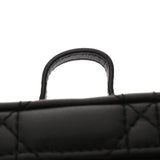 CHRISTIAN DIOR クリスチャンディオール マイクロ バニティ ブラック S09350NMJ レディース ラムスキン バニティバッグ Aランク 中古 銀蔵