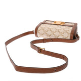 CELINE セリーヌ ティーン トリオンフバッグ ホワイト/ブラウン 188882BZ4.01BC レディース トリオンフキャンバス/カーフスキン ショルダーバッグ Aランク 中古 銀蔵