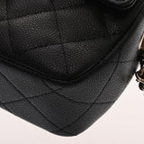 CHANEL シャネル マトラッセ チェーンクラッチ ブラック AP4425 レディース キャビアスキン ショルダーバッグ Aランク 中古 銀蔵