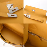 HERMES エルメス ケリー 32 外縫い 2WAY ジョーヌアンプル □O刻印(2011年頃) レディース ヴォーエプソン ハンドバッグ Aランク 中古 銀蔵