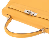 HERMES エルメス ケリー 32 外縫い 2WAY ジョーヌアンプル □O刻印(2011年頃) レディース ヴォーエプソン ハンドバッグ Aランク 中古 銀蔵