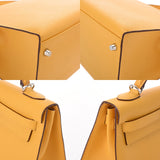 HERMES エルメス ケリー 32 外縫い 2WAY ジョーヌアンプル □O刻印(2011年頃) レディース ヴォーエプソン ハンドバッグ Aランク 中古 銀蔵