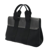 HERMES エルメス ヴァルパライソ PM ブラック ユニセックス トワルシェブロン ヴォーグミ ハンドバッグ ABランク 中古 銀蔵