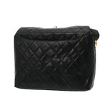 CHANEL シャネル マトラッセ ココマーク金具 ブラック A16178 レディース ラムスキン ショルダーバッグ Bランク 中古 銀蔵