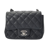 CHANEL シャネル マトラッセ チェーンショルダー 17cm ブラック レディース ラムスキン ショルダーバッグ ABランク 中古 銀蔵