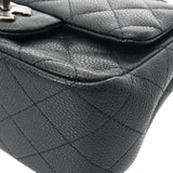 CHANEL シャネル マトラッセ チェーンショルダー 17cm ブラック レディース ラムスキン ショルダーバッグ ABランク 中古 銀蔵