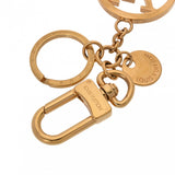 LOUIS VUITTON ルイヴィトン バッグチャーム LVサークル ゴールド M68000 ユニセックス GP金具 キーホルダー ABランク 中古 銀蔵