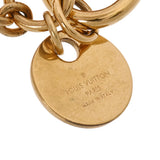 LOUIS VUITTON ルイヴィトン バッグチャーム LVサークル ゴールド M68000 ユニセックス GP金具 キーホルダー ABランク 中古 銀蔵