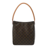 LOUIS VUITTON ルイヴィトン モノグラム ルーピング GM ブラウン M51145 レディース モノグラムキャンバス ワンショルダーバッグ ABランク 中古 銀蔵