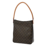 LOUIS VUITTON ルイヴィトン モノグラム ルーピング GM ブラウン M51145 レディース モノグラムキャンバス ワンショルダーバッグ ABランク 中古 銀蔵