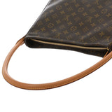LOUIS VUITTON ルイヴィトン モノグラム ルーピング GM ブラウン M51145 レディース モノグラムキャンバス ワンショルダーバッグ ABランク 中古 銀蔵