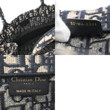 CHRISTIAN DIOR クリスチャンディオール ブックトート ミディアム ネイビー M1296ZRIW_M828 レディース キャンバス トートバッグ ABランク 中古 銀蔵