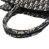 CHRISTIAN DIOR クリスチャンディオール ブックトート ミディアム ネイビー M1296ZRIW_M828 レディース キャンバス トートバッグ ABランク 中古 銀蔵