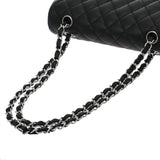CHANEL シャネル マトラッセ チェーンショルダー 23cm Wフラップ ブラック A01113 レディース キャビアスキン ショルダーバッグ Aランク 中古 銀蔵