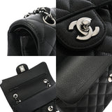 CHANEL シャネル マトラッセ チェーンショルダー 23cm Wフラップ ブラック A01113 レディース キャビアスキン ショルダーバッグ Aランク 中古 銀蔵