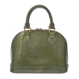LOUIS VUITTON ルイヴィトン ヴェルニ アルマ BB グリアールデコ M91677 レディース ヴェルニ ハンドバッグ Bランク 中古 銀蔵