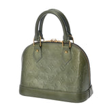 LOUIS VUITTON ルイヴィトン ヴェルニ アルマ BB グリアールデコ M91677 レディース ヴェルニ ハンドバッグ Bランク 中古 銀蔵