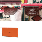 HERMES エルメス アザップロング シルクイン ルージュセリエ シルバー金具 A刻印(2017年頃) レディース ヴォーエプソン 長財布 ABランク 中古 銀蔵